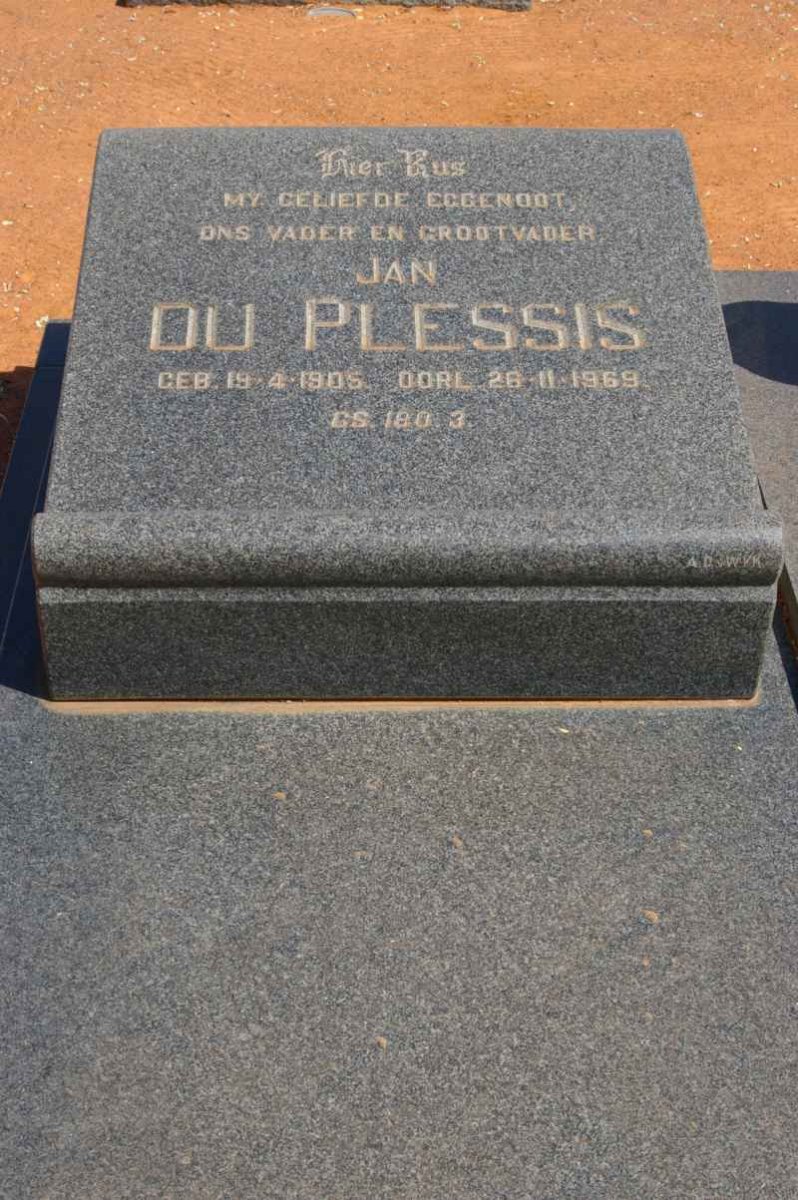 PLESSIS Jan, du 1905-1969