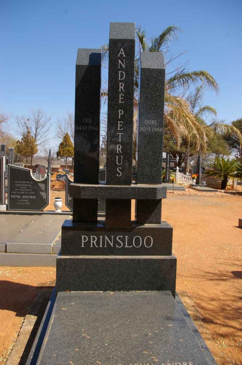 PRINSLOO Andre Petrus 1966-1988