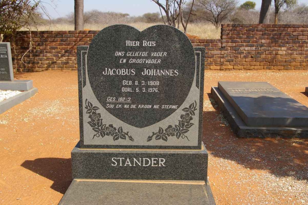 STANDER Jacobus Johannes 1908-1976