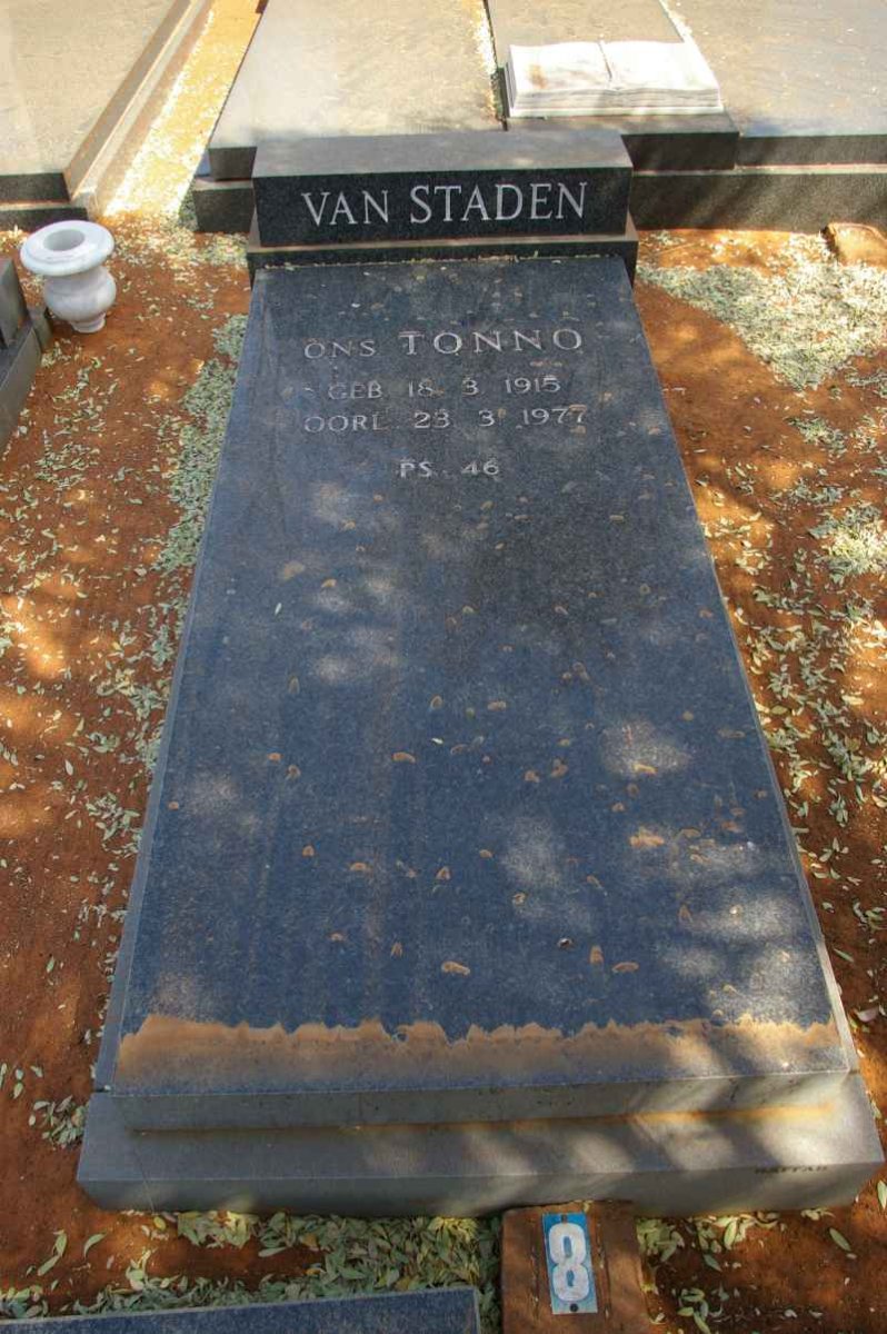 STADEN Tonno, van 1915-1977