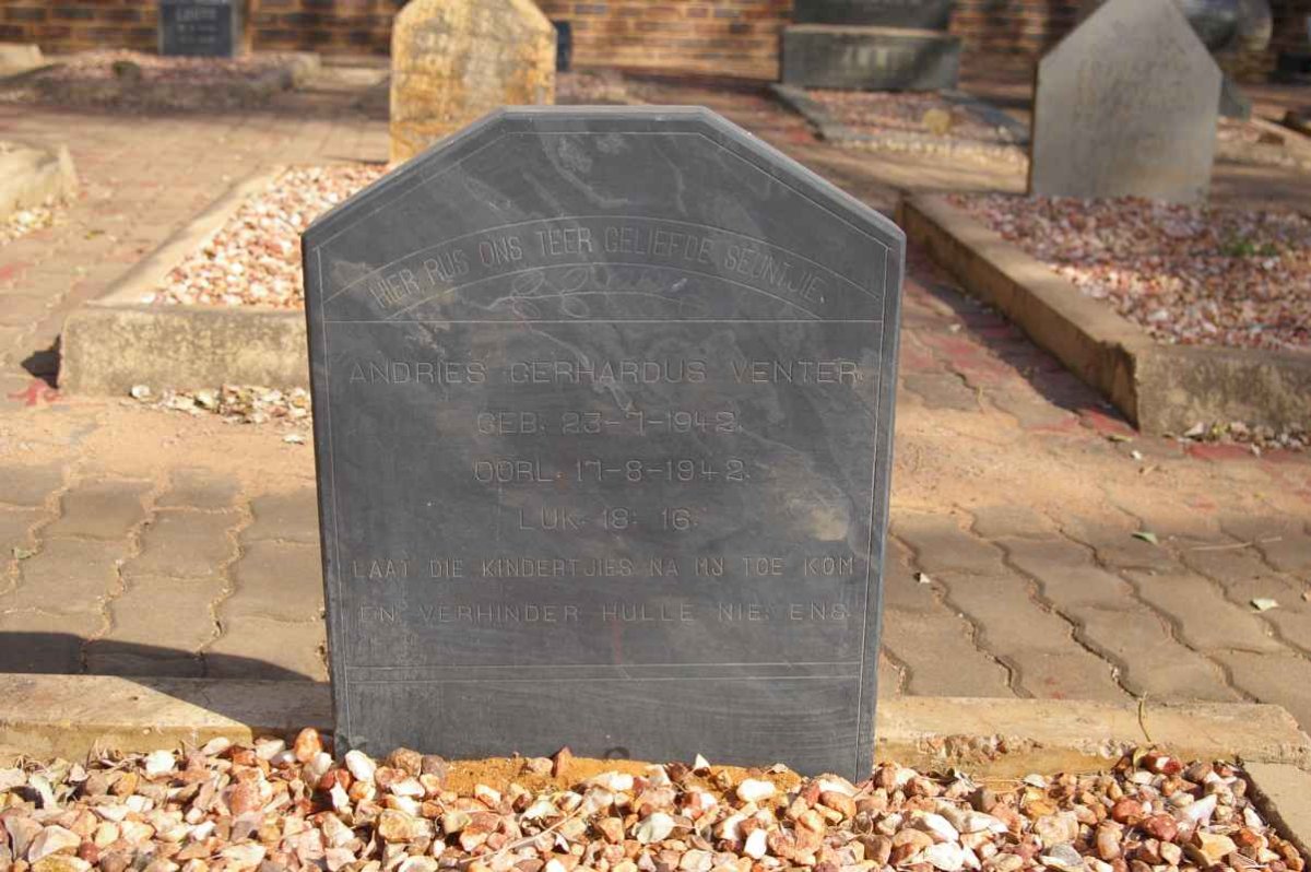 VENTER Andries Gerhardus 1942-1942