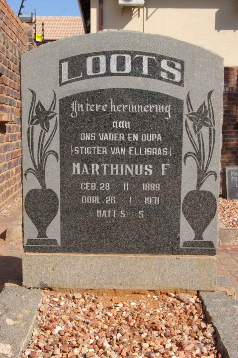 LOOTS Marthinus F. 1889-1971
