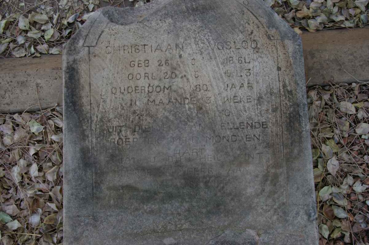 VOSLOO Christiaan 1864-1943