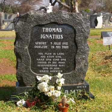 STEENKAMP Thomas Ignatius 1932-2009