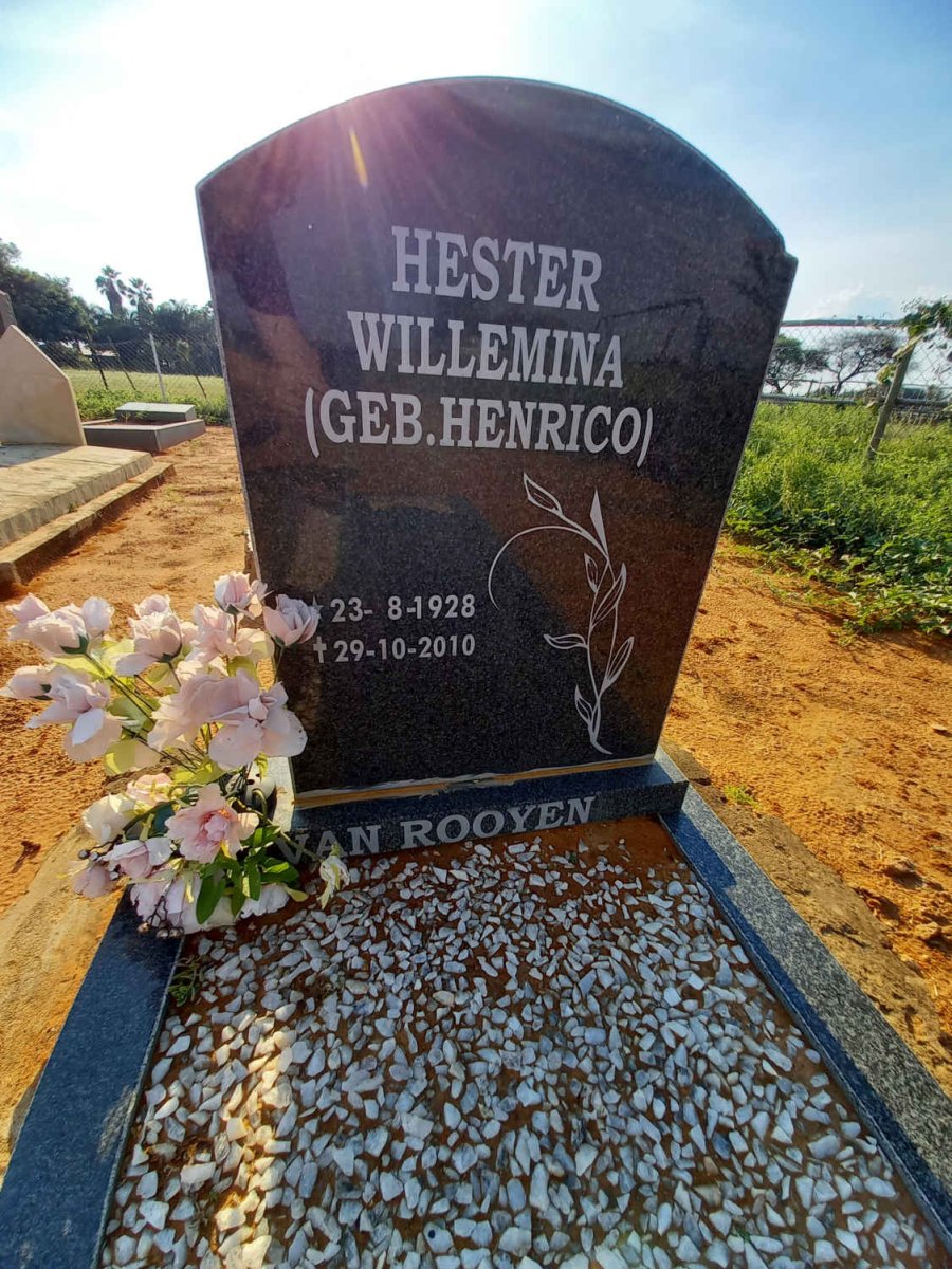 ROOYEN Hester Willemina, van nee HENRICO 1928-2010