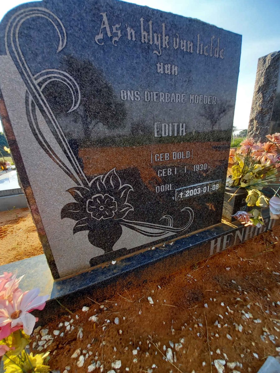 HENRICO Bernades Fredrik 1924-1971 &amp; Edith DOLD 1930-2003