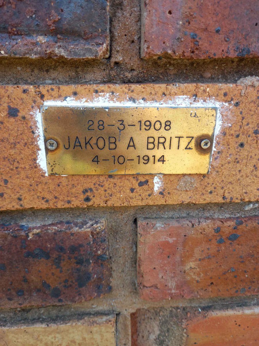 BRITZ Jakob A. 1908-1914