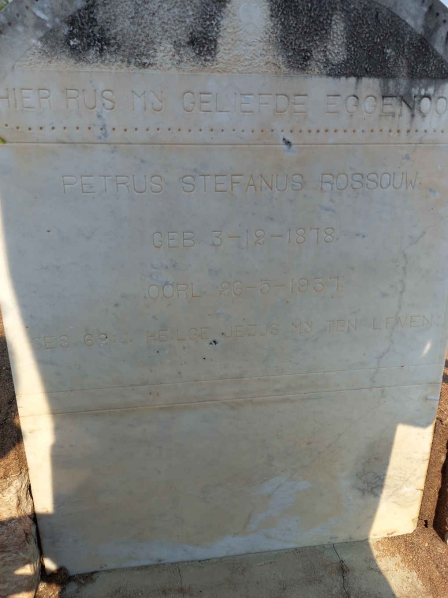 ROSSOUW Petrus Stefanus 1878-1937