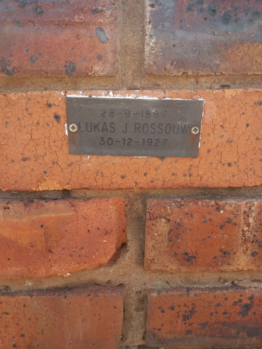 ROSSOUW Lukas J. 1887-1927