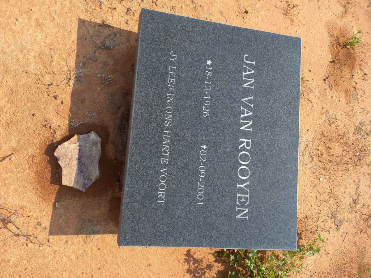 ROOYEN Jan, van 1926-2001