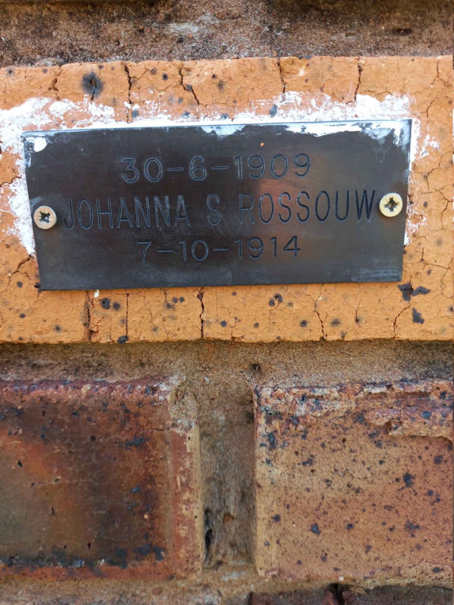 ROSSOUW Johanna S. 1909-1914