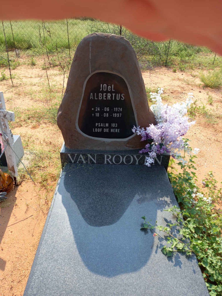 ROOYEN Joel Albertus, van 1924-1997