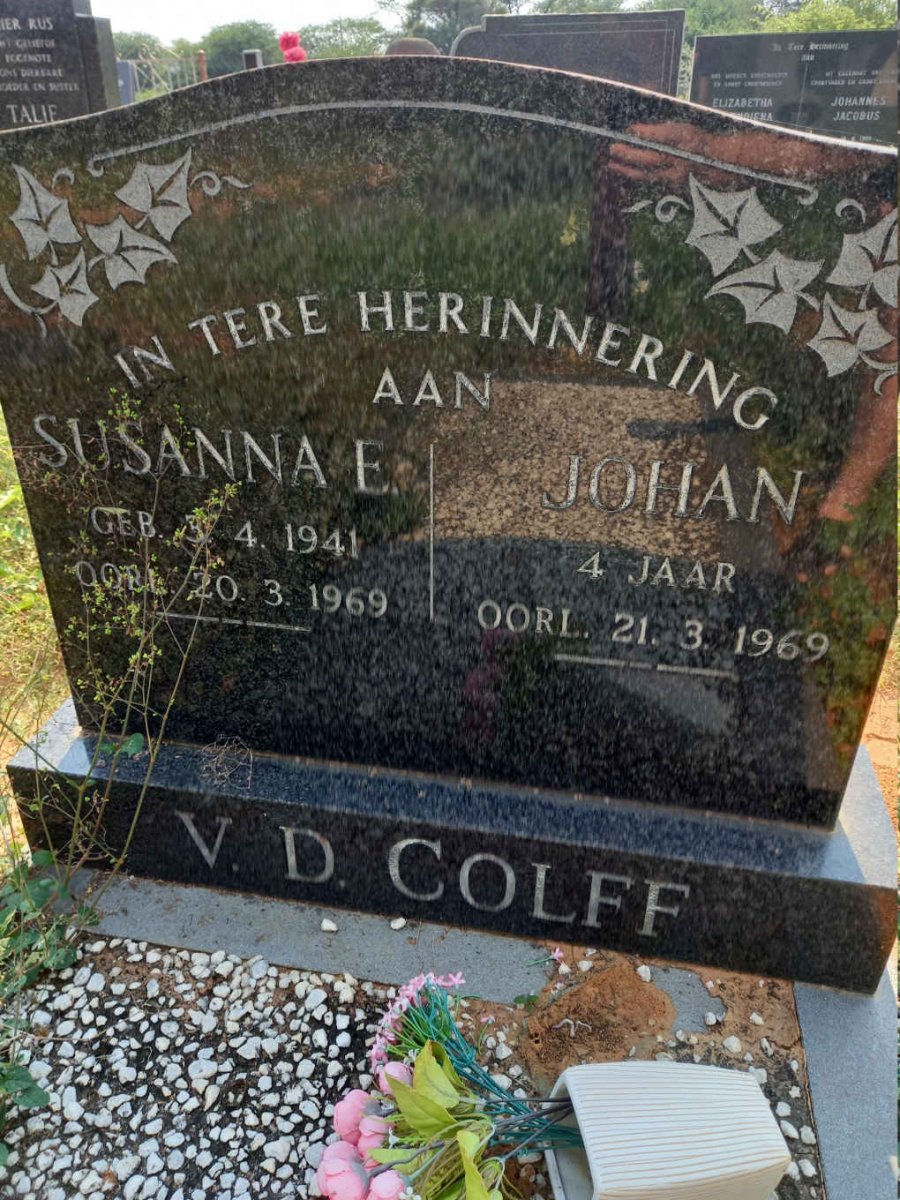 COLFF Susanna E., v.d. 1941-1969 :: V.D. COLFF Johan 1969-1969
