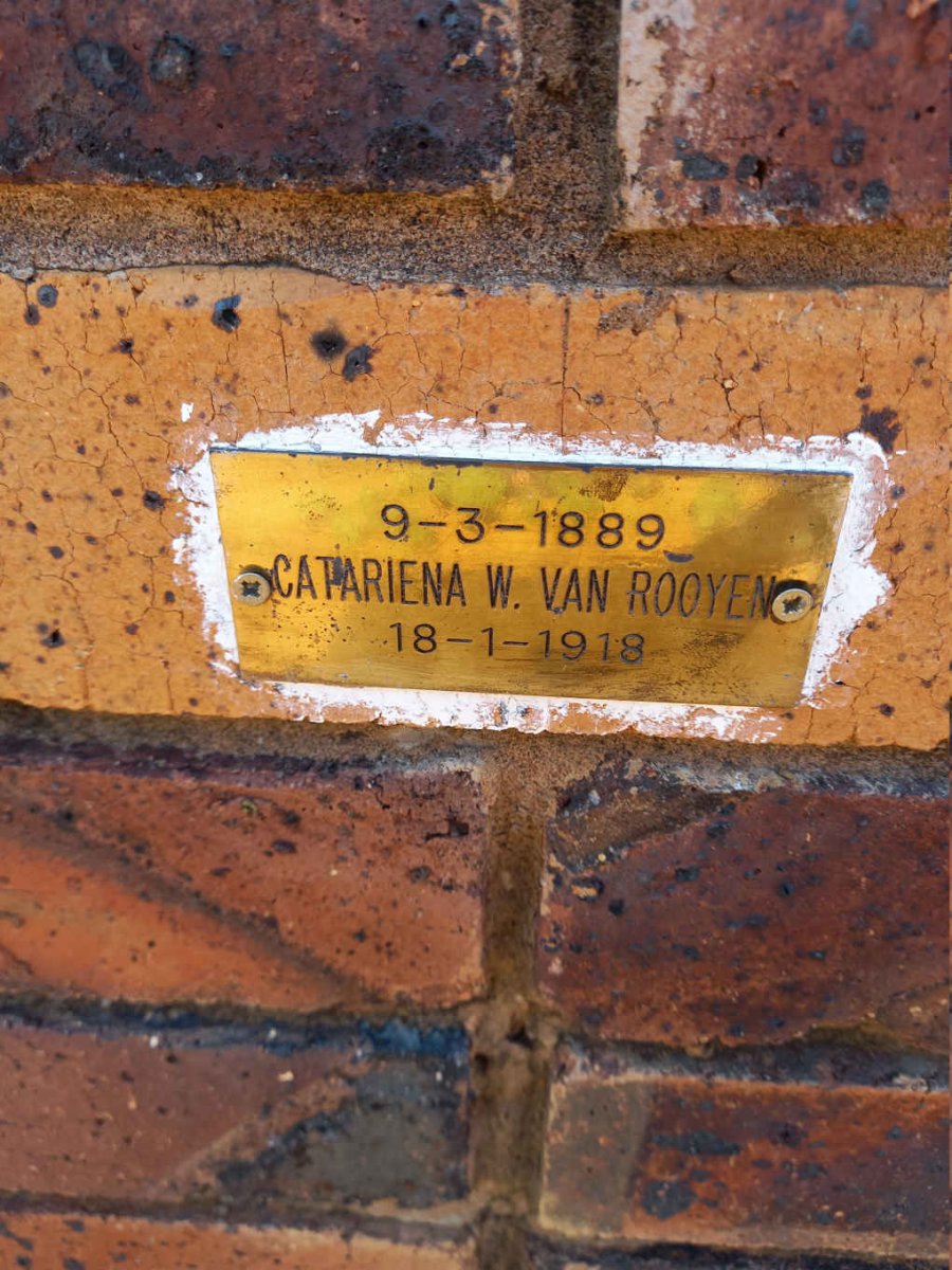 ROOYEN Catariena W., van 1889-1918