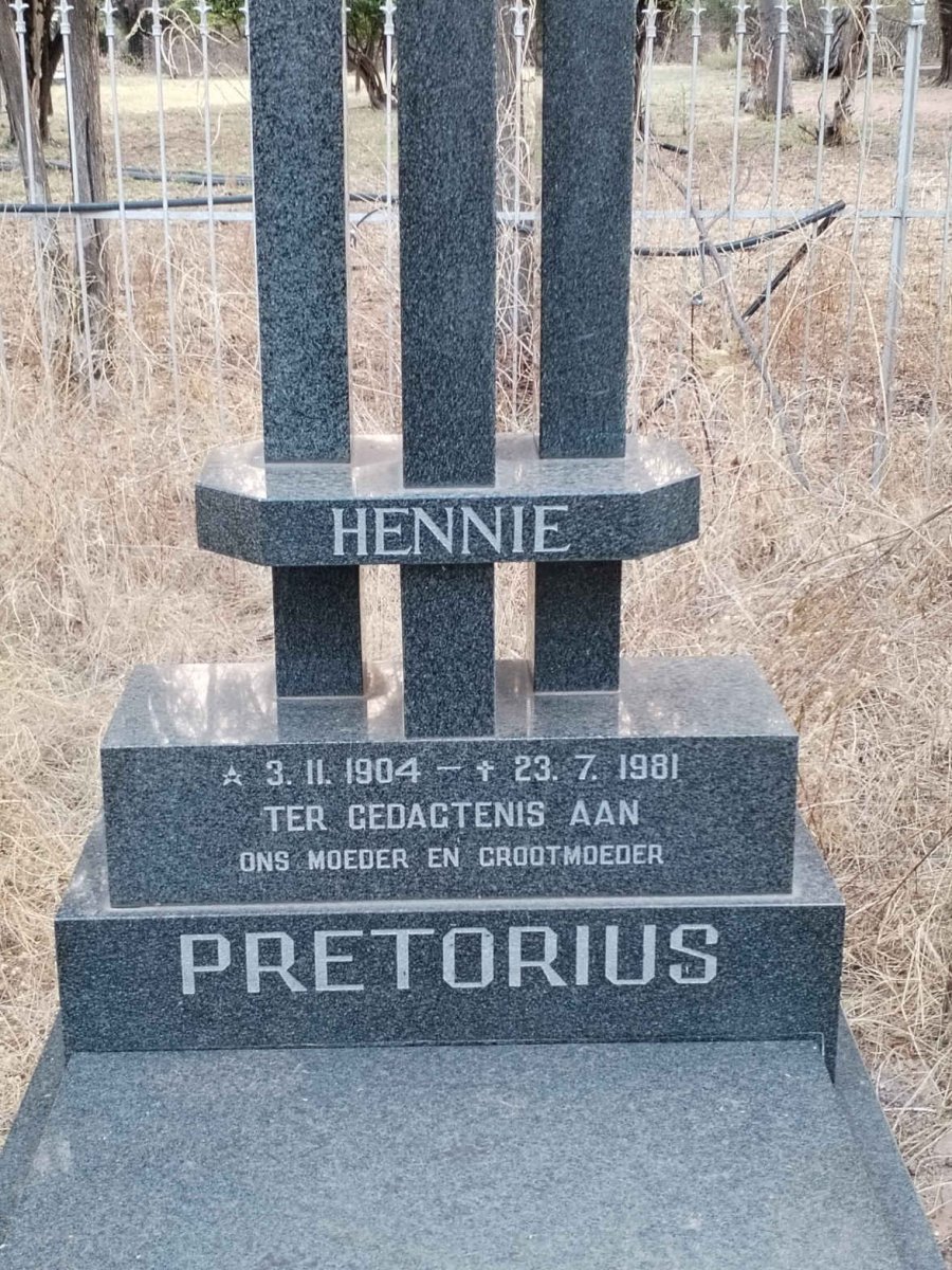 PRETORIUS Hennie 1904-1981