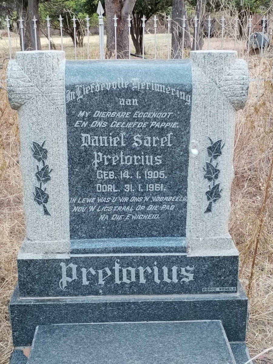 PRETORIUS Daniel Sarel 1905-1961