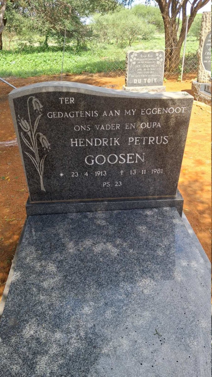 GOOSEN Hendrik Petrus 1913-1981