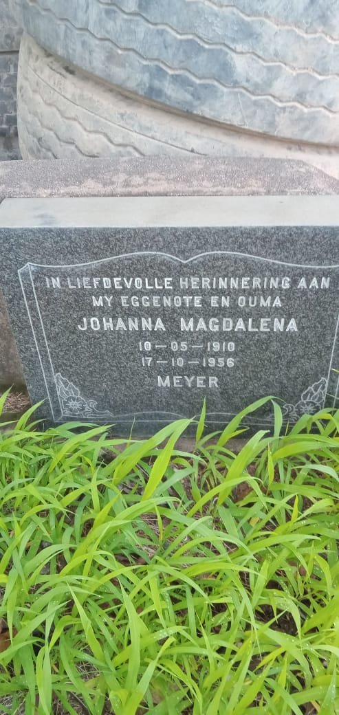 MEYER Johanna Magdalena 1910-1956