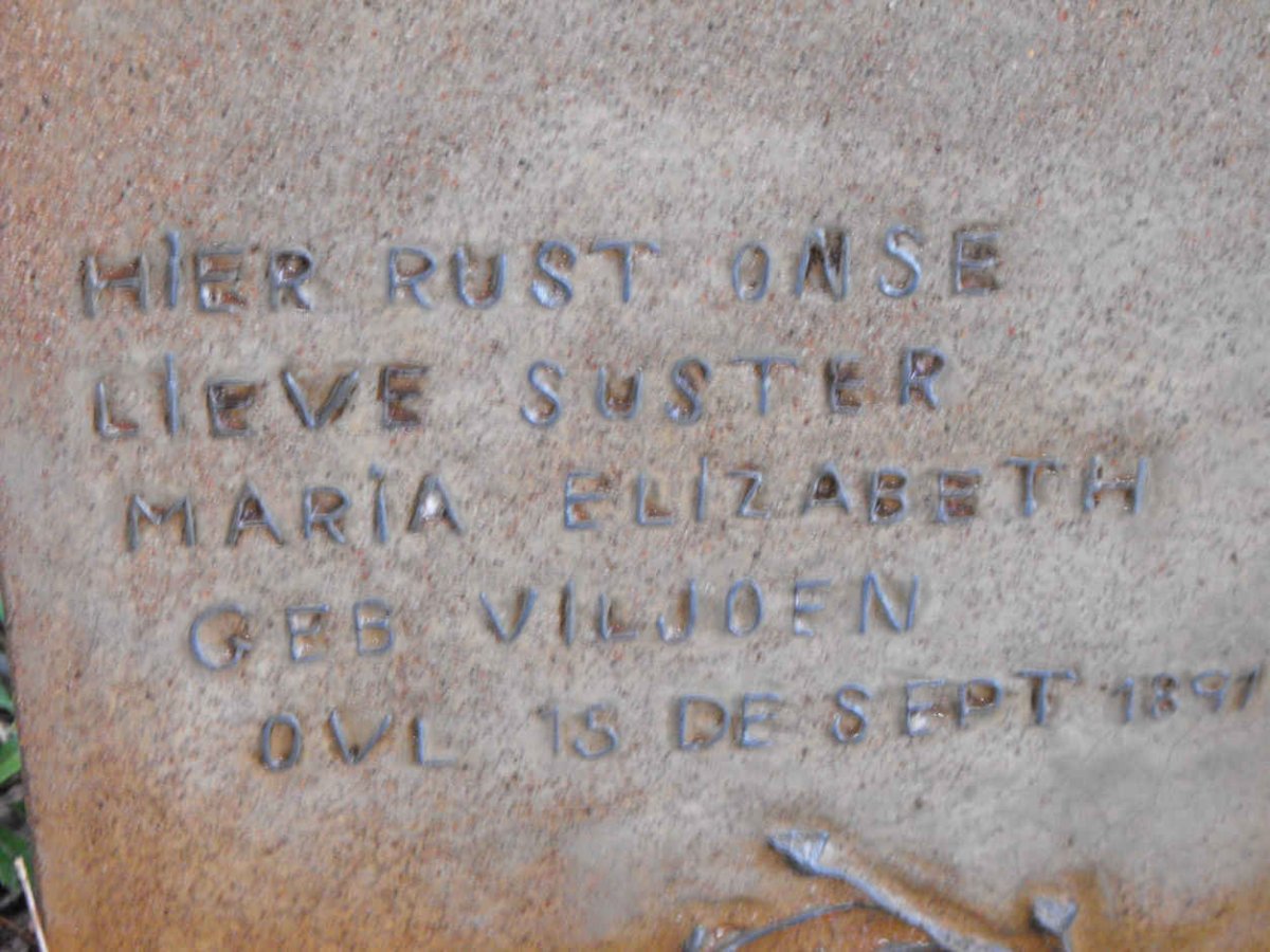 ? Maria Elizabeth nee VILJOEN -189?