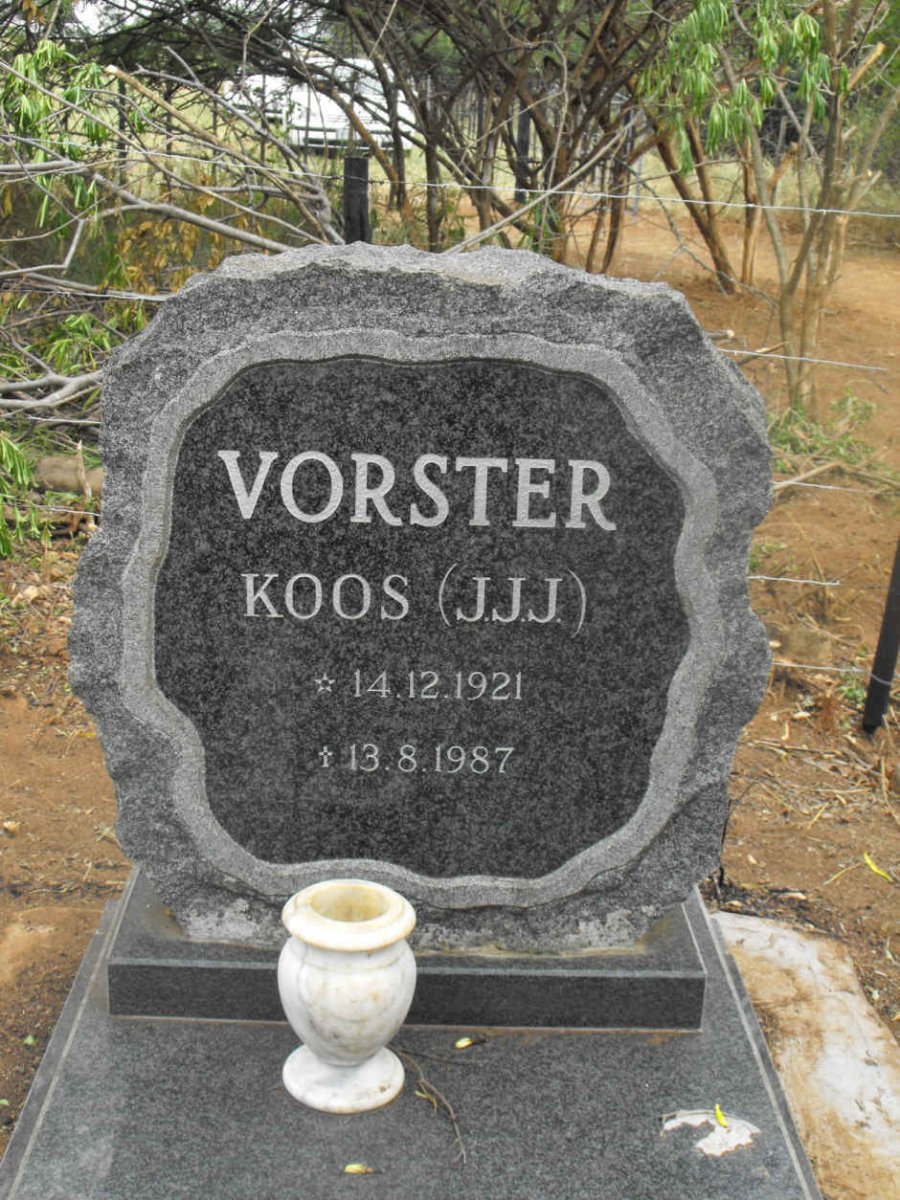 VORSTER J.J.J. 1921-1987