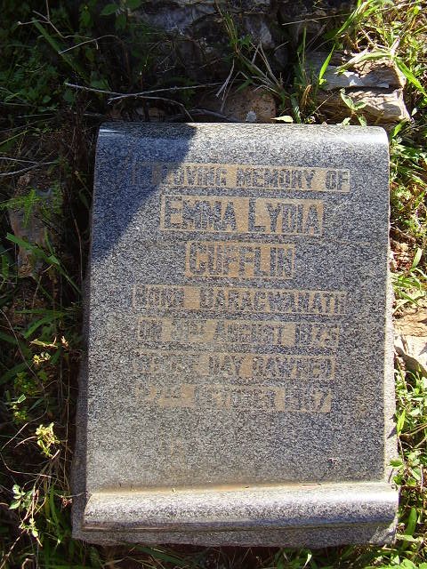 CUFFLIN Emma Lydia nee BARAGWANATH 1875-1967