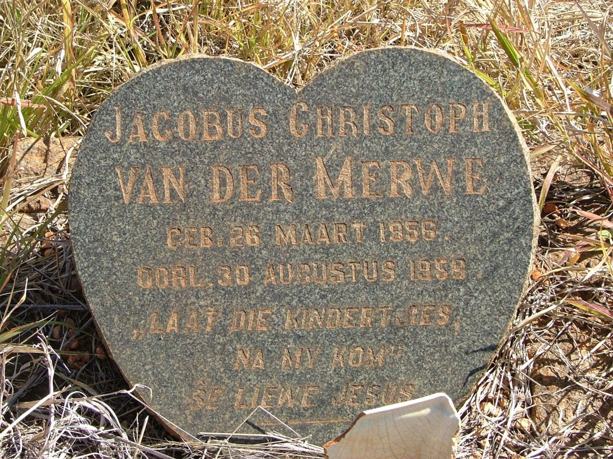 MERWE Jacobus Christoph, van der  1956-1958