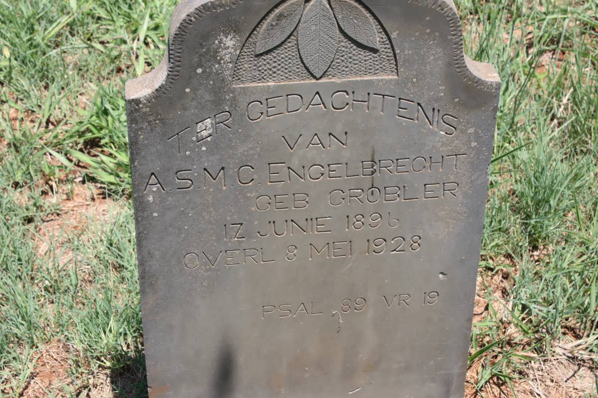 ENGELBRECHT A.S.M.C. nee GROBLER 1896-1928