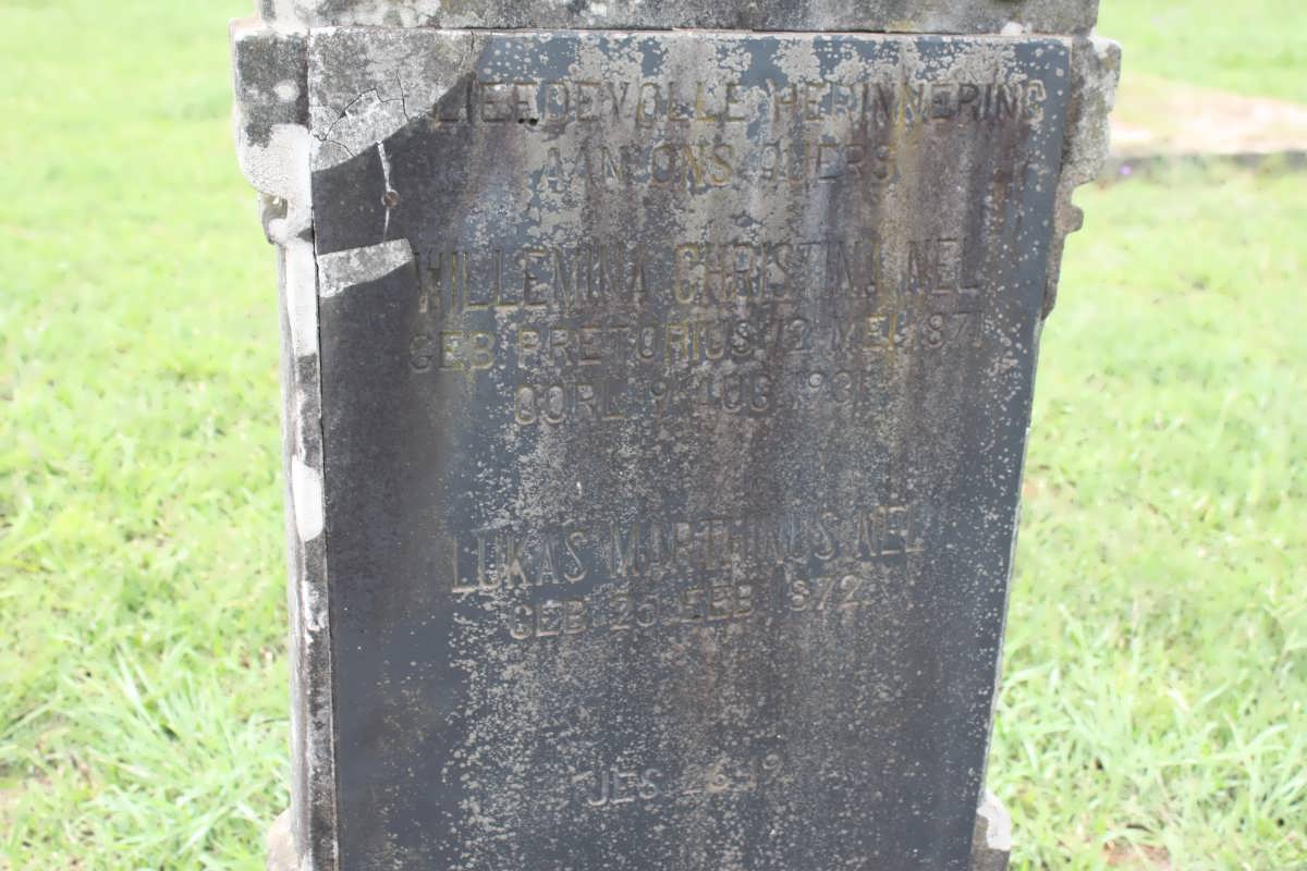 NEL Lukas Marthinus 1872- &amp; Helena Christina PRETORIUS 187?-19??