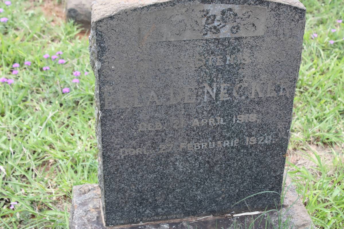 NECKER Ella, de 1918-1920