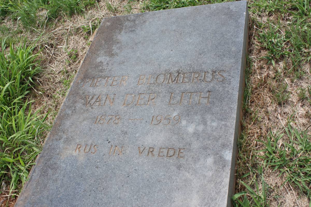 LITH Pieter Blomerus, van der 1878-1959 