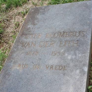 LITH Pieter Blomerus, van der 1878-1959 