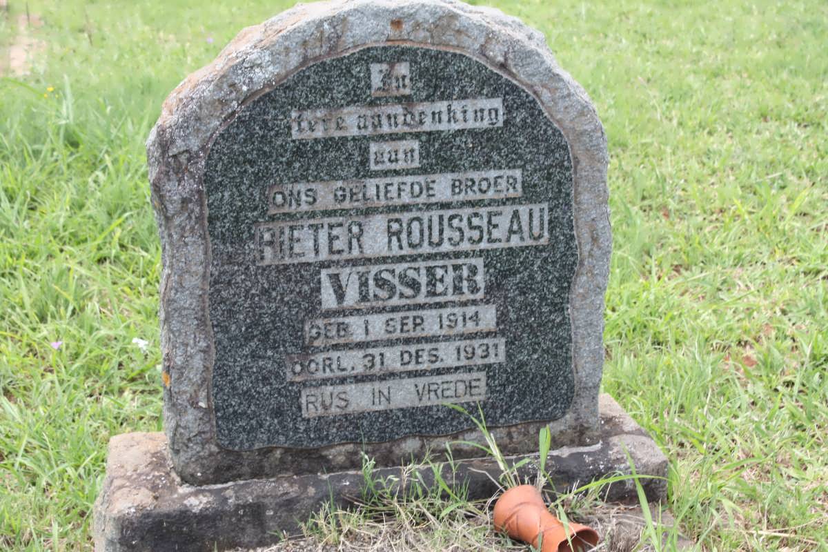 VISSER Pieter Rousseau 1914-1931