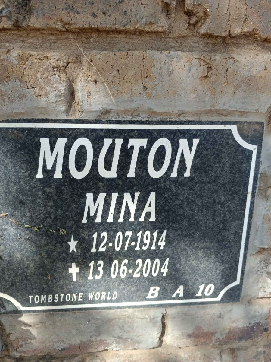 MOUTON Mina 1914-2004