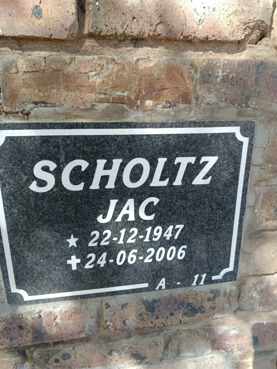 SCHOLTZ Jac 1947-2006