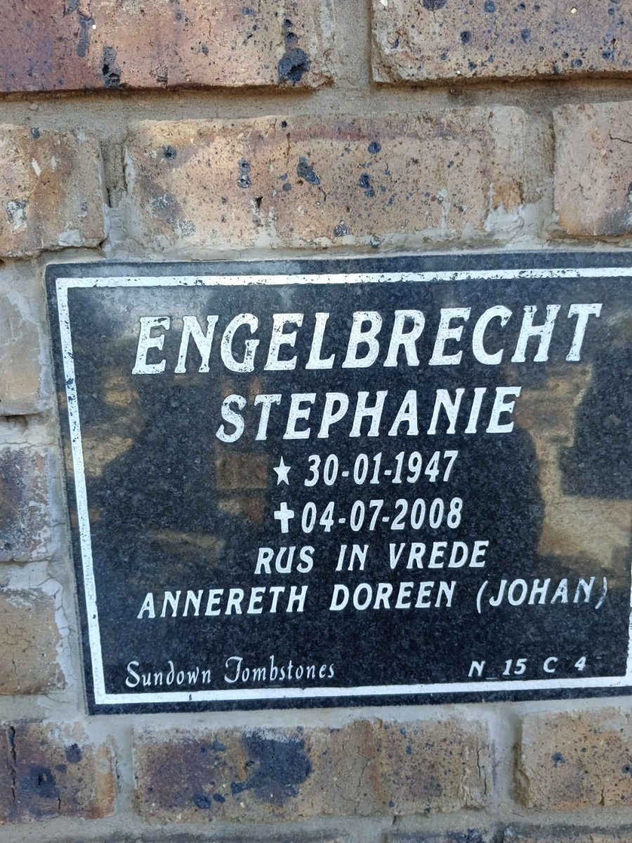 ENGELBRECHT Stephanie 1947-2008