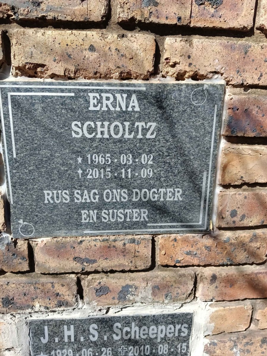 SCHOLTZ Erna 1965-2015