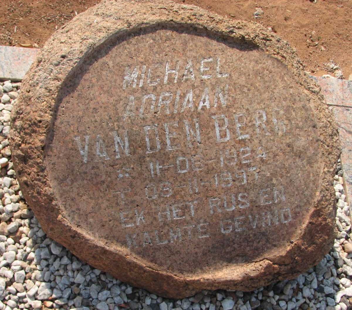 BERG Michael Adriaan, van den 1924-1993