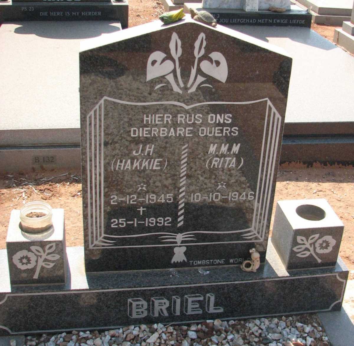 BRIEL J.H. 1945-1992 &amp; M.M.M. 1946-