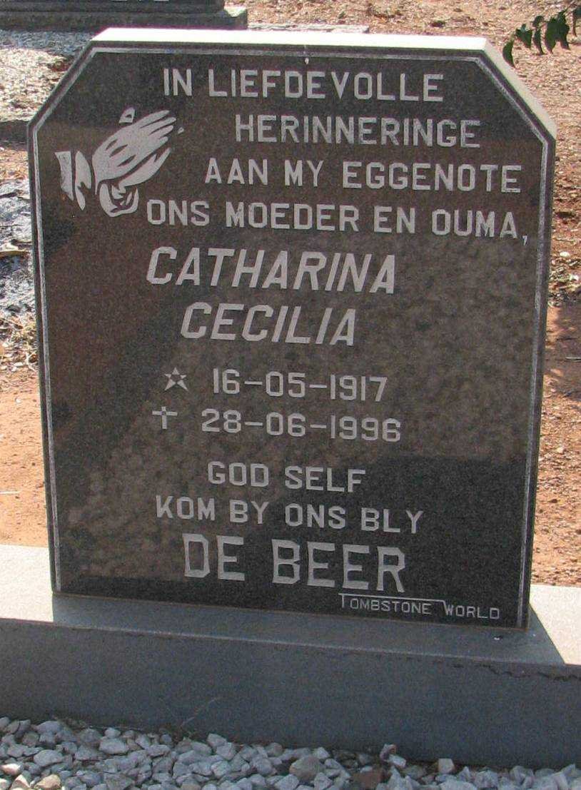 BEER Catharina Cecilia, de 1917-1996