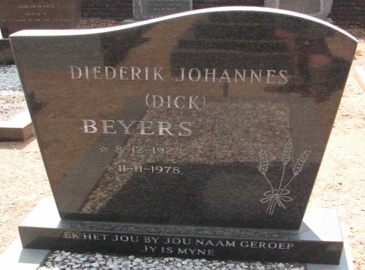 BEYERS Diederik Johannes 1924-1978