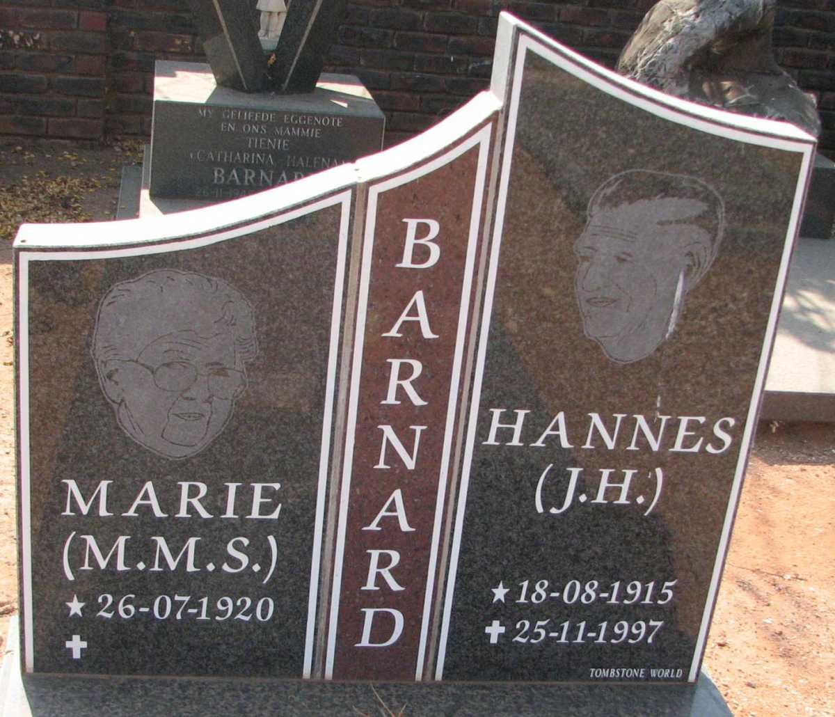 BARNARD J.H. 1915-1997 &amp; M.M.S. 1920-