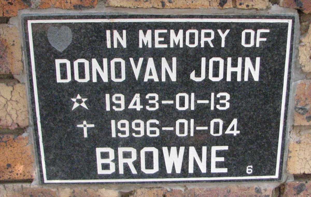 BROWNE Donovan John 1943-1996