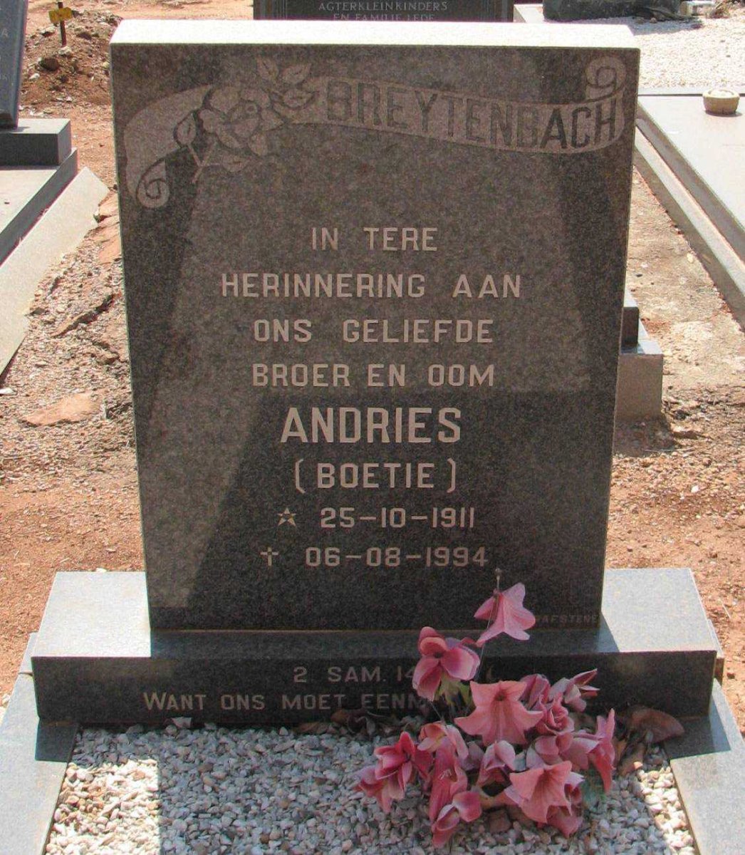 BREYTENBACH Andries 1911-1994