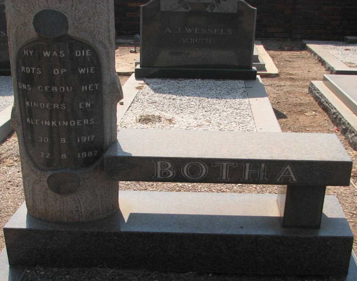 BOTHA ? 1917-1982 &amp; Martha Maria KIDSON 1924-1976