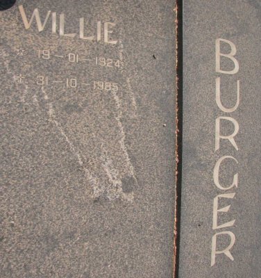 BURGER Willie 1924-1985 &amp; Lenie 1924-