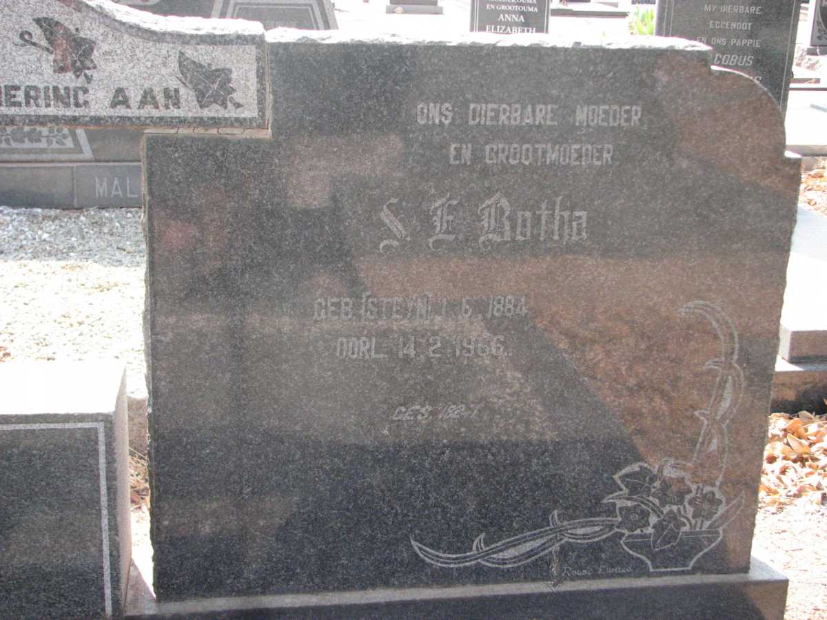 BOTHA S.E. 1884-1966
