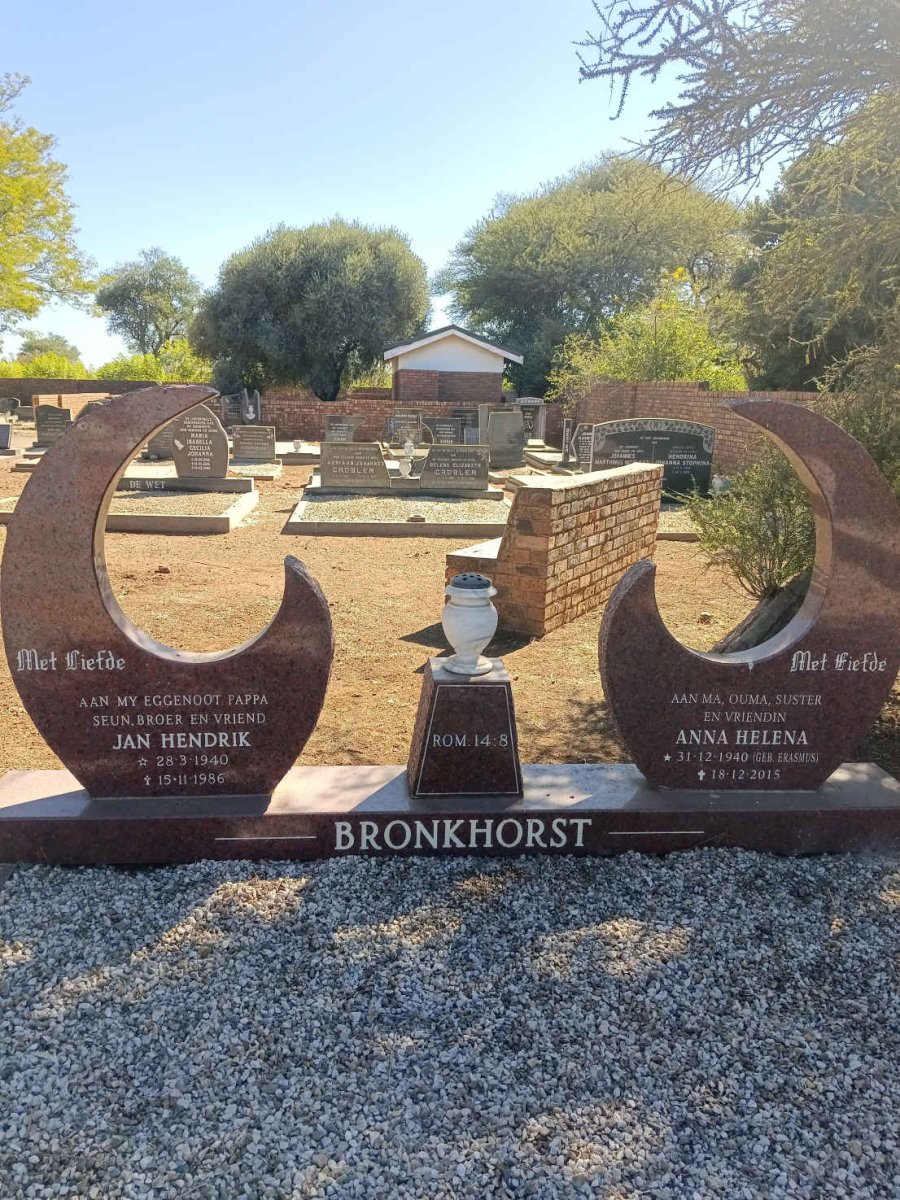 BRONKHORST Jan Hendrik 1940-1986 & Anna Helena ERASMUS 1940-2015 _1