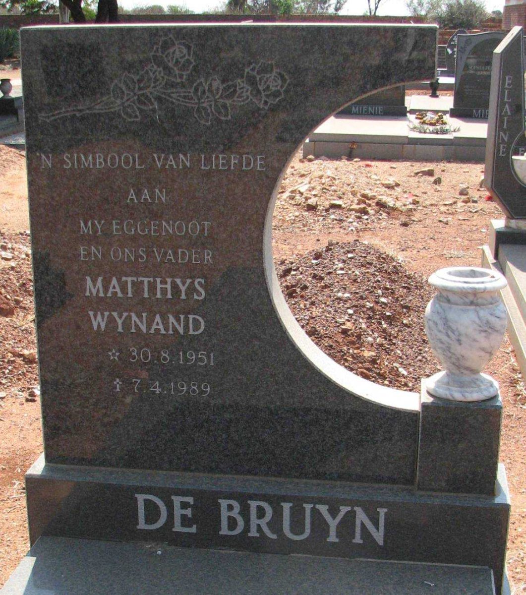BRUYN Matthys Wynand, de 1951-1989