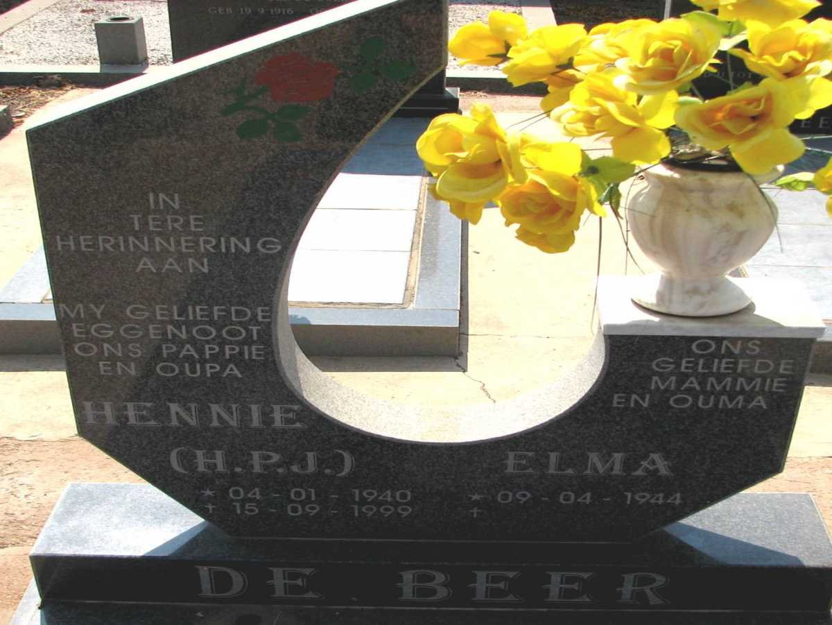BEER H.P.J., de 1940-1999 &amp; Elma 1944-