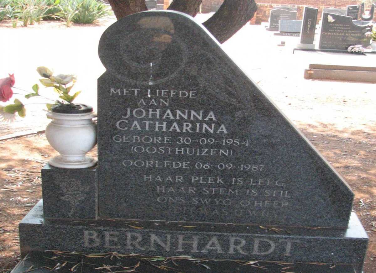 BERNHARDT Johanna Catharina nee OOSTHUIZEN 1954-1987